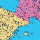 detail 1 of Europe Political map by Wenschow NEW